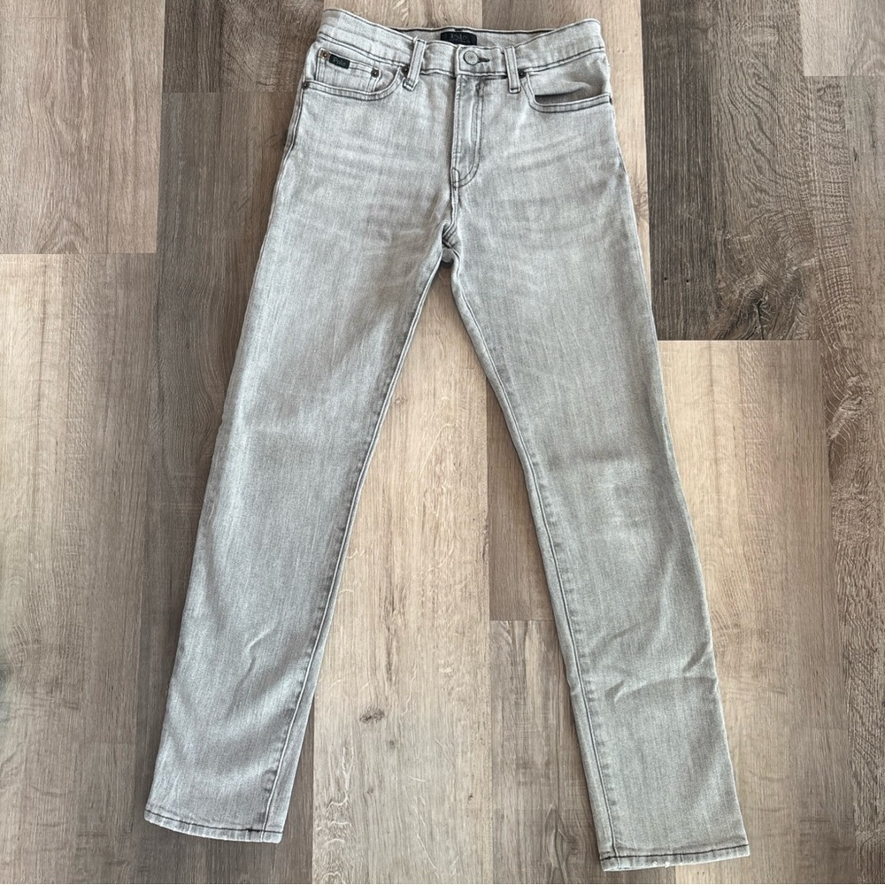 Polo Ralph Lauren Light Gray Girls Skinny Jeans Sz 14/16